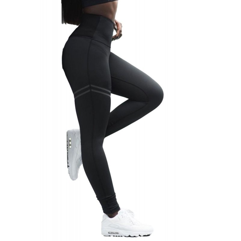 Black Running Gym High Waist Sport Yoga Fitness Leggings